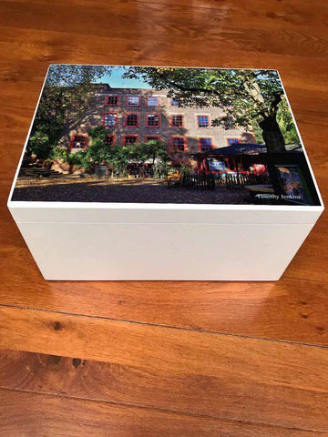 Kew Green School Memory Wood Box - A4 Chest - School Photo - Personalised