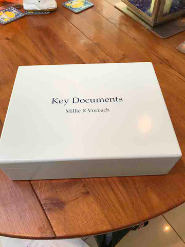 Key Documents Box with Photo inside - A4 Box  335 x 260 x 100mm