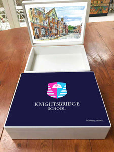Knightsbridge School Memory Wood Box - A4 box - Personalised