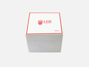 Small square  Lady Eleanor Holles (LEH)School Memory wood box - Personalise with a name- Red border top - 125 x 125 x 100 mm