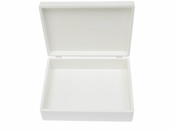 keepsake box large white open