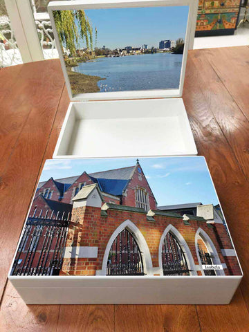 Latymer Upper School Memory Wood Box - A4 Box - Photo Box - Personalised