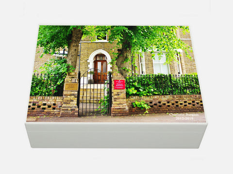 Broomfield House School Memory Wood Boxes - A4 Box - Photo of School - Personalised