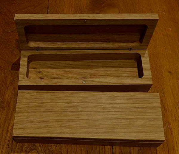 Luxury Solid Oak  Wooden Pen Case