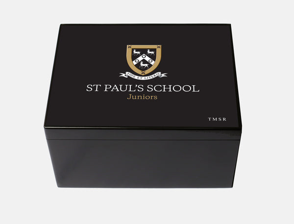 Create a Personalised Luxury Black School Memory Box - A4 Chest