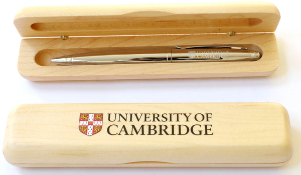 50 x Branded Luxury Pen Set with silver laser-engraved ball pen