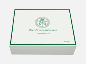 Queen's College  Preparatory School Memory Wood Box - A4 Box  - Personalised
