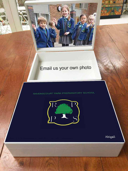 Ravenscourt Park School Memory Wood Box - A4 box - Personalised