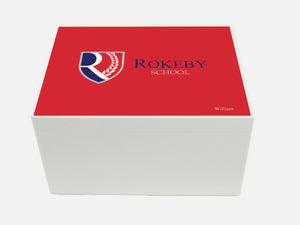 Rokeby School Memory Wood Box - A4 Chest - Personalised