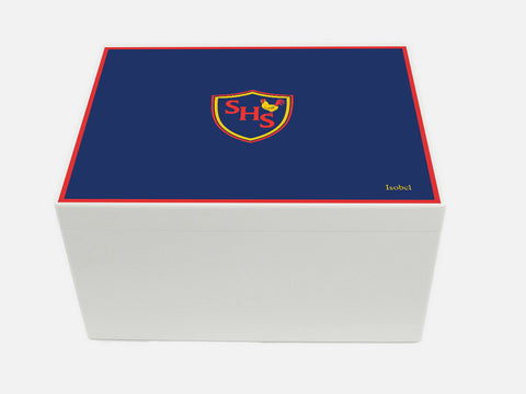 Sinclair House School Memory Wood Box - A4 Chest - Personalised