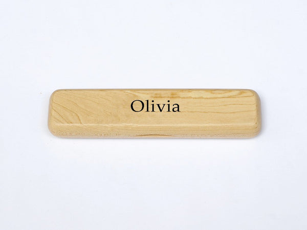 Thin Maple Pen Case | Personalise with a name or initials