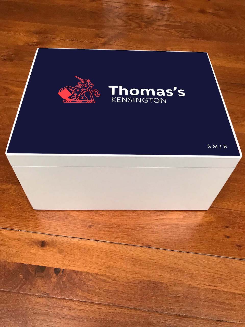 Thomas's Kensington School Memory Wood Box - A4 Chest - Personalised