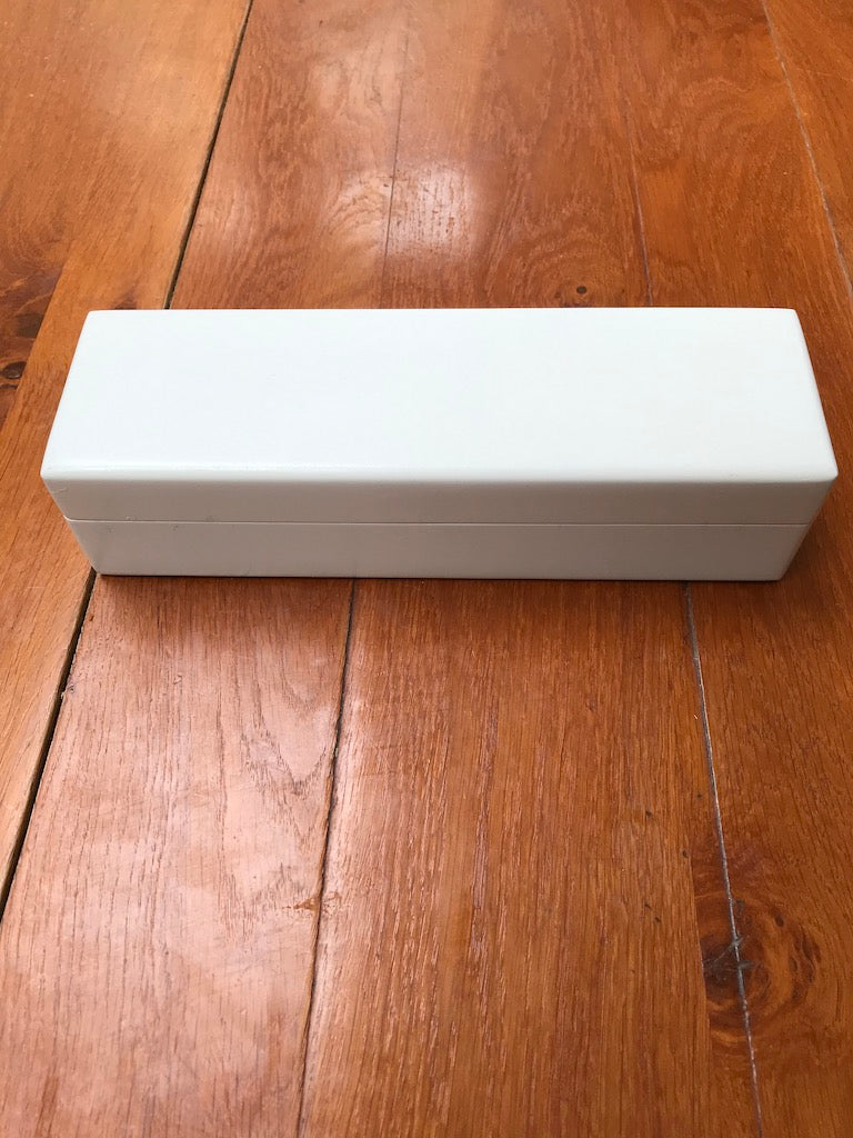 Pencil Case - Luxury White Wood Large  25 x 7.5 x 6.5 cm