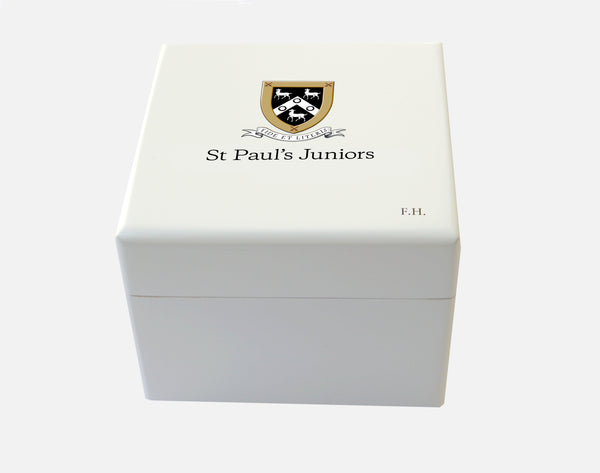 Juniors School Logo - Personalised Small Square St Pauls  School  Memory box