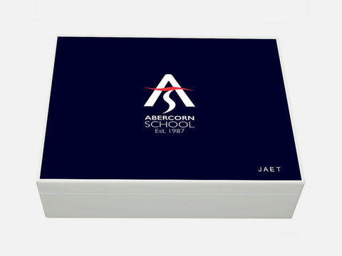 Abercorn School Memory Wood Box - A4 Box - Personalised