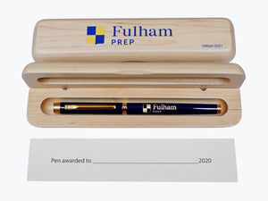 50 x Luxury Engraved Blue Pen | 50 x Personalised Maple Pen Case (from £9 per pen&case + VAT)