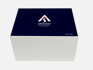 Abercorn School Memory Wood Box - A4 Chest - Personalised