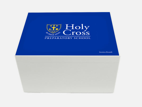 Holy Cross Prep School Memory Wood Box - A4 Chest - Personalised