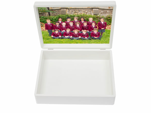 Redcliffe A4-Sized School Memory Wood Box - A4 Box - Personalised